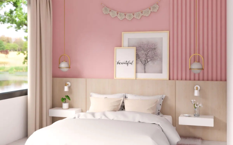 Phối màu Kem – Hồng Phấn: Ngọt ngào, nữ tính