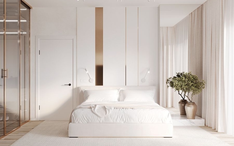 Phối màu Trắng – Gỗ Sáng: Tối giản kiểu Bắc Âu