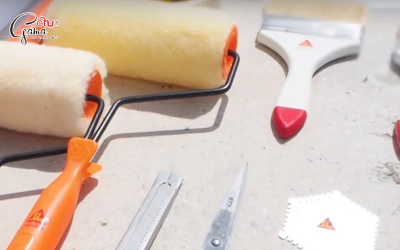 Những dụng cụ cần chuẩn bị trước khi sơn chống thấm ngoài trời