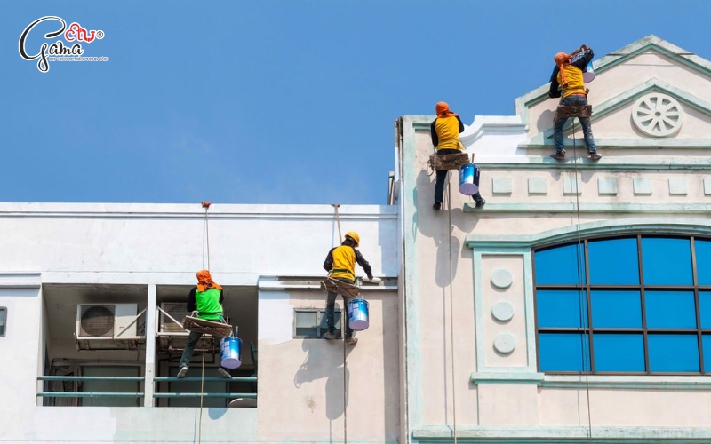 Thi công lớp chống thấm ngoài trời