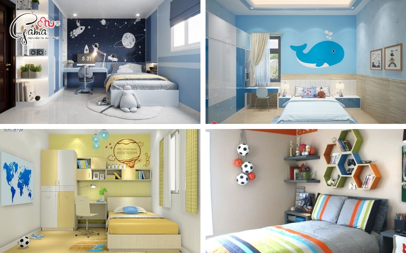 Chọn màu sơn phòng cho bé trai dựa trên tính cách và độ tuổi