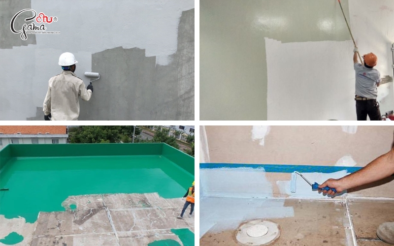 Các ứng dụng thực tế của sơn chống thấm Acrylic 