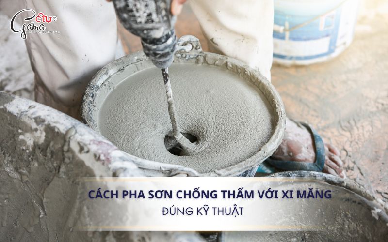 Cach Pha Son Chong Tham Voi Xi Mang Dung Cach