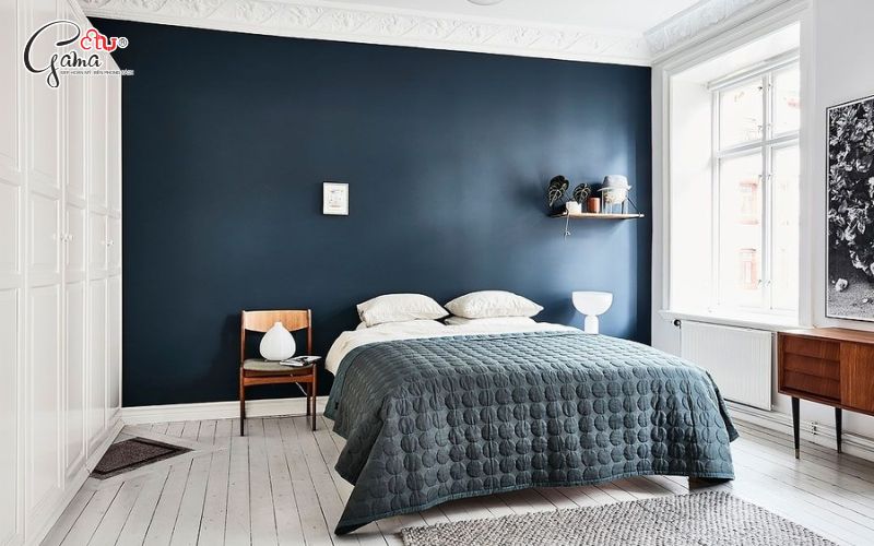 Xanh dương ghi tối giản