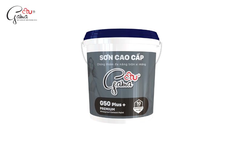 Sơn tường chống thấm cao cấp đa năng trộn xi măng GAMA G50