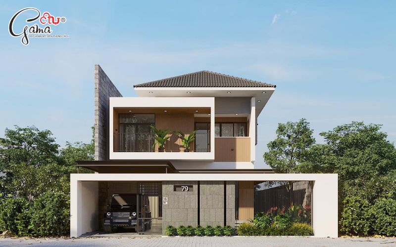 Phối màu sơn cho nhà biệt thự