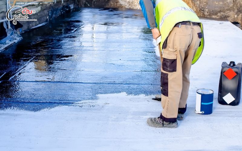 Khi cần phân biệt rõ bề mặt đã thi công chống thấm