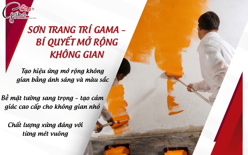 Sơn trang trí Gama – Giải pháp biến nhà nhỏ thành nơi sống lớn