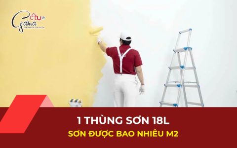 1 thùng sơn 18 lít sơn được bao nhiêu m2