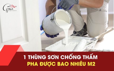 1 Thùng sơn chống thấm sơn được bao nhiêu m2