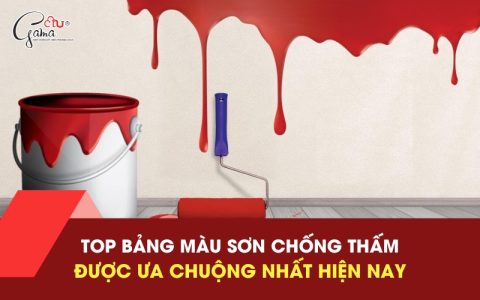 Bảng màu sơn chống thấm được ưa chuộng nhất hiện nay