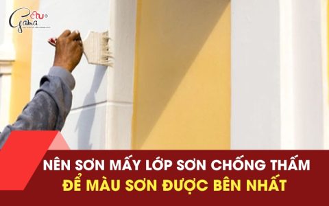 Sơn chống thấm nên sơn mấy lớp